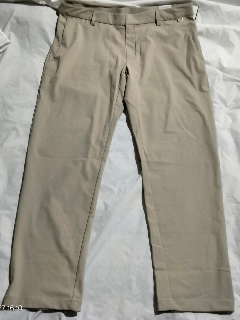 Nike 24.7 PerfectStretch Dri-FIT 5-Pocket Slim Fit Pants Men 38x32 Khaki HQ6928-